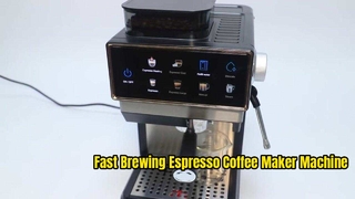 Mesin Pembuat Kopi Espresso Komersial dengan Pembuih Susu | OEM Pengoperasian Mudah 20 Bar