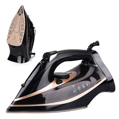 2400W Pakaian Steam Iron Dengan Keramik Soleplate Vertikal Steam Turbo