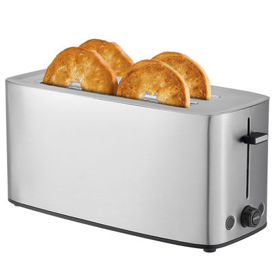 Anbolife XXL 4 irisan roti panggang logo listrik portabel roti panggang komersial roti panggang stainless steel dengan 7 pengaturan nuansa