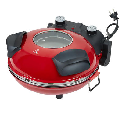 Peralatan dapur kecil 12 Inch Rotating Electric Pizza Maker