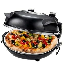 peralatan dapur kecil Non-Stick 12 inci Pizza Maker Mesin Untuk Rumah Listrik Pizza Oven
