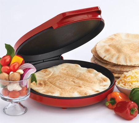 Anbolife mesin pembuat pizza listrik 1400w multi-fungsi mesin pembuat pizza mini dan portabel mesin pembuat pizza listrik