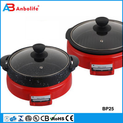 Anbo professional frying pan pan listrik pizza dengan bulat