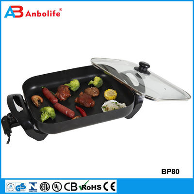 Anbo professional frying pan pan listrik pizza dengan bulat