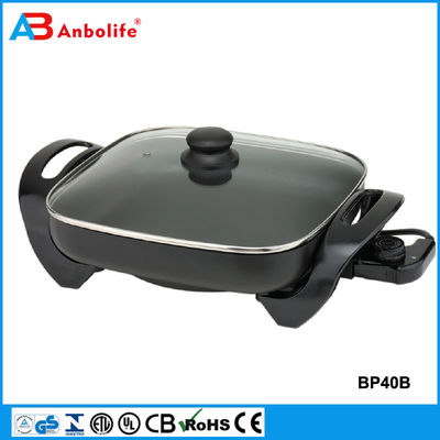 Grill dan Griddle anti lengket panci pizza listrik Pancake Panggang Panci