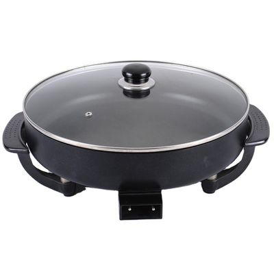 Anbo non-stick round electric grill pan/electric aluminum pizza pan untuk peralatan rumah tangga