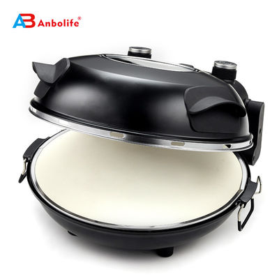 Anbo aluminium portabel anti lengket pizza pan terbaik kualitas baking sheet multifungsi bundar konveyor listrik pizza pan oven