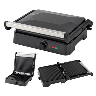 Stainless Steel Electric Grill sandwich press panini grill dengan perangkat miring