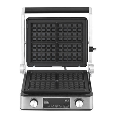 Stainless Steel Electric Grill sandwich press panini grill dengan perangkat miring