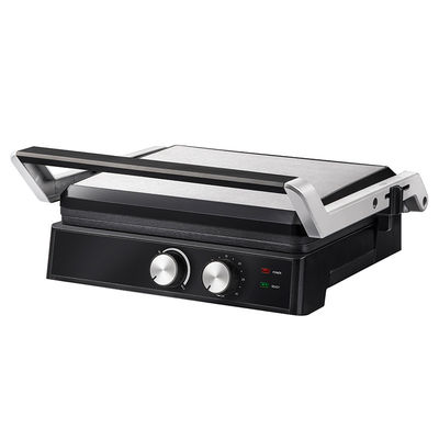 4 irisan Electric grill dengan piring yang bisa dilepas pembuat waffle Sandwich Panini Press Contact grill 2200W piring yang bisa ditukar