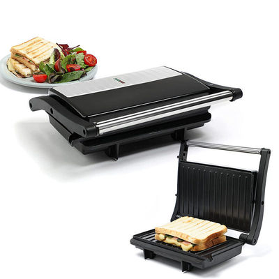Piring yang bisa dilepas BBQ Panini Press Grill Griddle Grill dalam ruangan tanpa asap layar sentuh LED Grill kontak digital