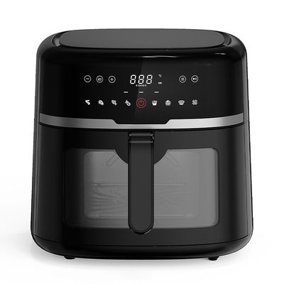 Kontrol suara Smart Tuya Wifi HOT Kedatangan Food Grade Profesional Oil Free Airfryers Listrik Deep Glass 12L