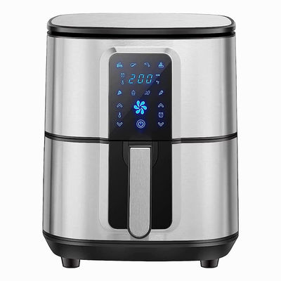 Kontrol suara Smart Tuya Wifi HOT Kedatangan Food Grade Profesional Oil Free Airfryers Listrik Deep Glass 12L