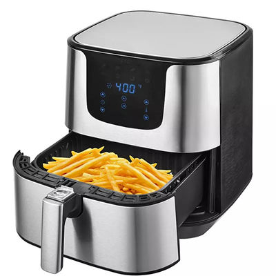 Minyak Bebas Stainless Steel Listrik dapur air fryer oven 5.5L 7L XL Digital 8 Presets Touch Screen