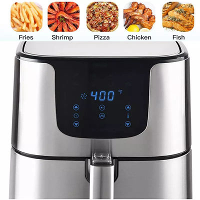 Minyak Bebas Stainless Steel Listrik dapur air fryer oven 5.5L 7L XL Digital 8 Presets Touch Screen