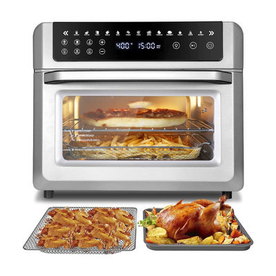 24L 12L Air Fryer Oven Dapur Peralatan Masak Baja Ringan Listrik Retro Kapasitas Besar Kaca