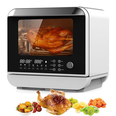 Layar sentuh Komersial Mesin Penggorengan Listrik Rumah Tangga 9L 12L Uap Tidak Minyak Masak Oven Air Dual Fryer