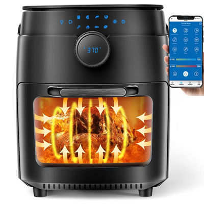 1800W White Air Fryer Oven 12 Liter Digital Air Fryer Oil Free Wtih Wifi Tuya