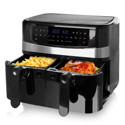 Double Basket Oil Free Smart Dual Air Fryer 9L Digital 2400W