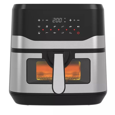 9L Air Fryer 8L Dengan 2 Basket / Zona Tampilan Jendela Kontrol Digital Cerdas