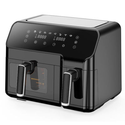 Besar 9L Dual Air Fryer Dengan 10 In 1 Touch Presets Dua Zona Teknologi