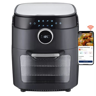 5L 6L 7L 8L Friter Udara Dual Terlihat Memasak Cepat Panas Tanpa Minyak Smart Wifi