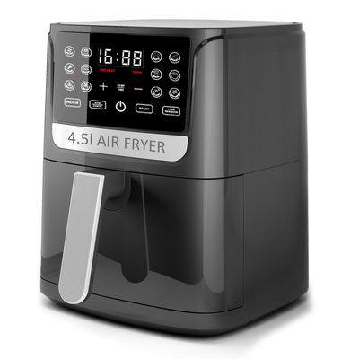 4.5 Liter Visual Silikon Basket Air Fryer Baja tahan karat Fire Perancis Oil Free Smart