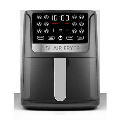 4.5 Liter Visual Silikon Basket Air Fryer Baja tahan karat Fire Perancis Oil Free Smart