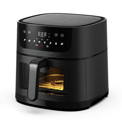 4.5 Liter Visual Silikon Basket Air Fryer Baja tahan karat Fire Perancis Oil Free Smart