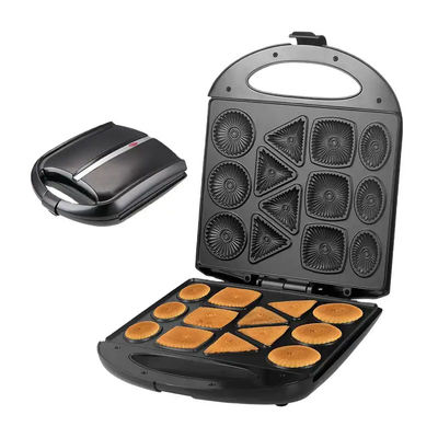4 Pancake Egg Core Customized Waffle Maker Round Untuk Rumah Individu Anak-anak Kue Panggang