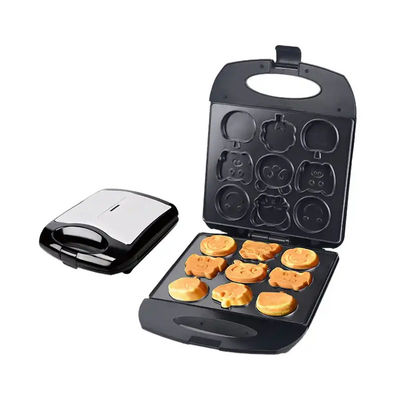 4 Pancake Egg Core Customized Waffle Maker Round Untuk Rumah Individu Anak-anak Kue Panggang
