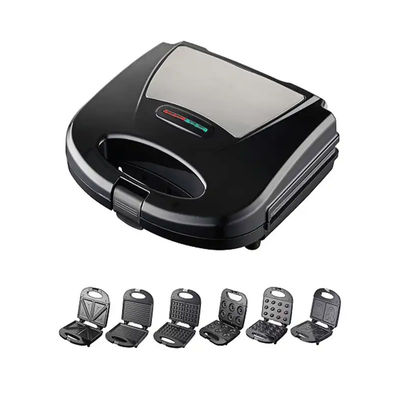 Portable 6 8 In 1 Non Stick Sandwich Bubble Waffle Maker Rumah