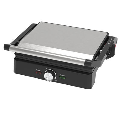4 Slice Indoor BBQ Panini Electric Press Grill Dengan Kontrol Suhu Dan Waktu