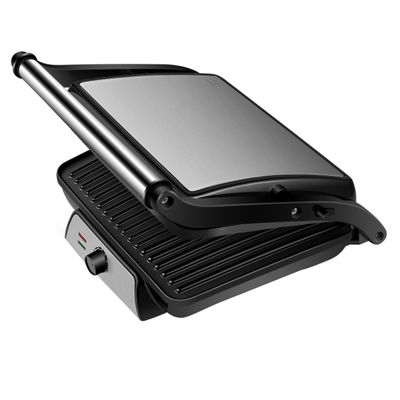 Bisa dilepas 4 Slice Indoor BBQ Grills Panini Press Dengan Pengendalian Tombol