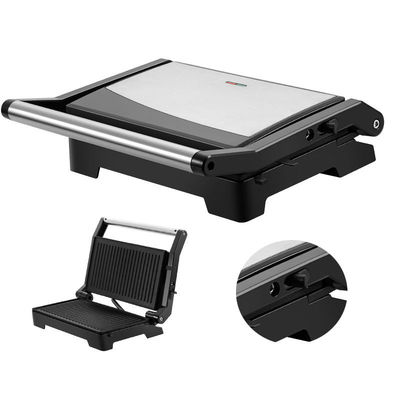 Knob Contact Electric Press Grill 2 Slice Mini Auto Panini Dengan Permukaan Ultra Nonstick