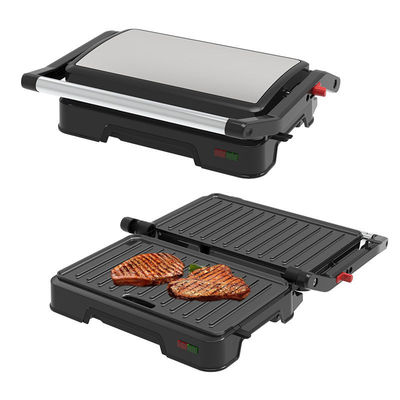 Knob Contact Electric Press Grill 2 Slice Mini Auto Panini Dengan Permukaan Ultra Nonstick