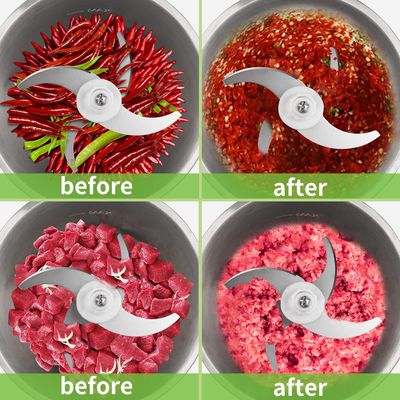 Mesin pengaduk daging listrik dapur makanan baja tahan karat