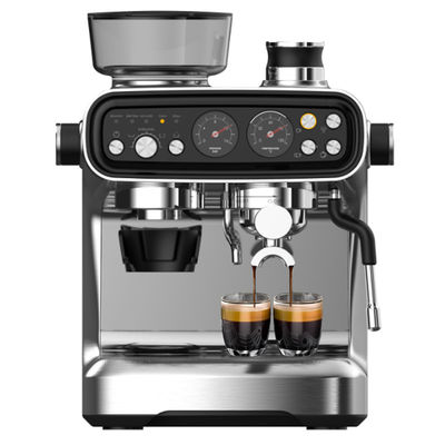 Mesin Kopi Espresso Listrik Profesional Pompa Tekanan 15/20bar Cappuccino Latte Grinder Dibuat dari Plastik yang awet