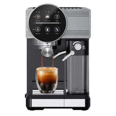 Mesin Kopi Espresso Listrik Profesional Pompa Tekanan 15/20bar Cappuccino Latte Grinder Dibuat dari Plastik yang awet