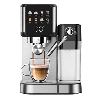 Mesin Kopi Espresso Listrik Profesional Pompa Tekanan 15/20bar Cappuccino Latte Grinder Dibuat dari Plastik yang awet