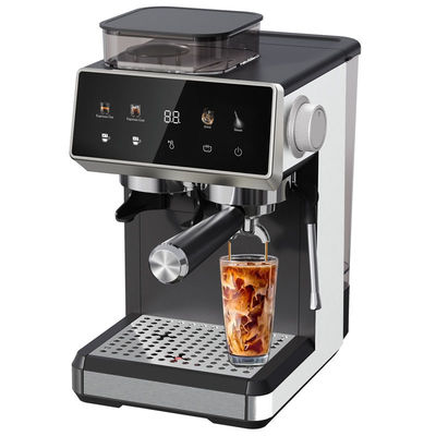 Mesin Kopi Espresso Listrik Profesional Pompa Tekanan 15/20bar Cappuccino Latte Grinder Dibuat dari Plastik yang awet