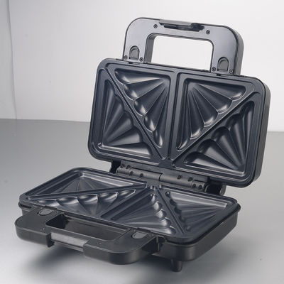 2-Slice Deep Fill Waffle Sandwich Maker BBQ Grill yang bisa dilepas Lapisan anti lengket untuk Masakan Masakan Grill Listrik Griddles