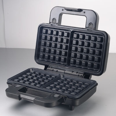 2-Slice Deep Fill Waffle Sandwich Maker BBQ Grill yang bisa dilepas Lapisan anti lengket untuk Masakan Masakan Grill Listrik Griddles