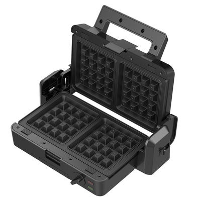 1200W Grill kontak yang bisa dilepas 3 piring 105 180 derajat suhu terbuka menyesuaikan tombol listrik PTFE Non-stick untuk BBQ rumah tangga