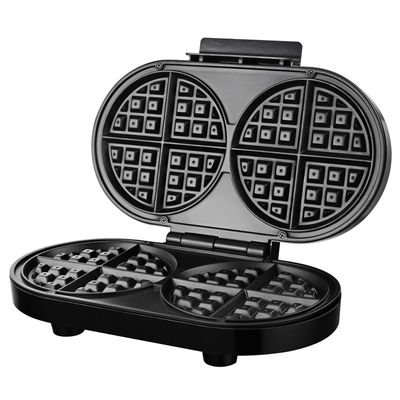 2-Slice Deep Fill Waffle Sandwich Maker BBQ Grill yang bisa dilepas Lapisan anti lengket untuk Masakan Masakan Grill Listrik Griddles