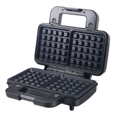 Non Stick PTFE Coating 2 Slice Waffle Maker Dengan Sandwich dan Pancake Maker yang Dapat Dipisahkan