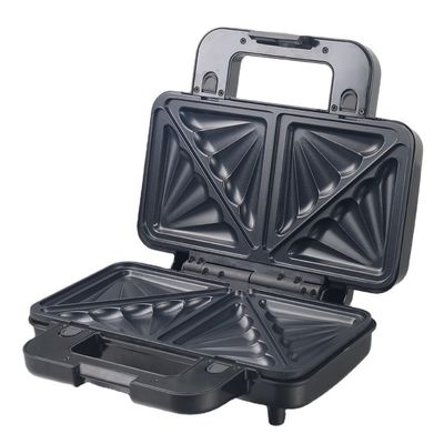Non Stick PTFE Coating 2 Slice Waffle Maker Dengan Sandwich dan Pancake Maker yang Dapat Dipisahkan