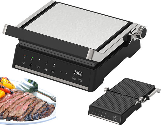 2000W Digital Display Electric Cooktop Cool Touch Safe Handle With Drip Tray Untuk Pengumpulan Minyak Electric Grills &amp; Griddles