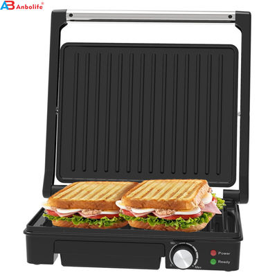Kontak Listrik BBQ Grill Tanpa Asap Peralatan Masakan Rumah Patah 4/6 Slice Panini Maker