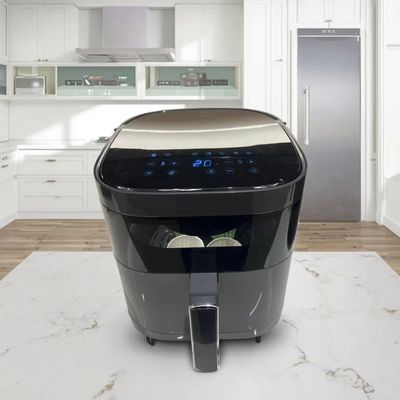 6l Smart Air Fryer Oven Stainless Steel Multifungsi Square Kecil Sehat Listrik Untuk Rumah Tangga